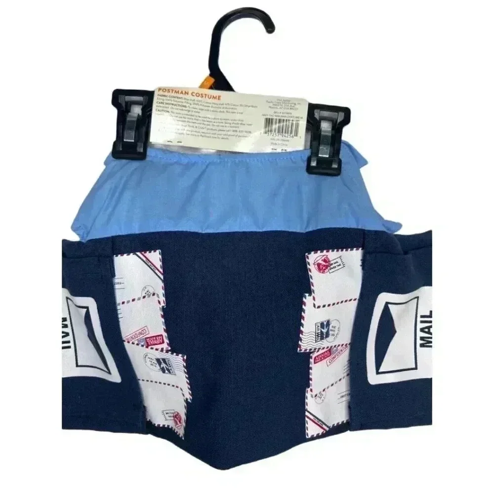 Thrills & Chills Postman Costume –Mail Carrier Pet Halloween Outfit